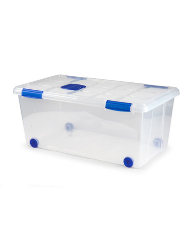 CAJA MULTIUSO C/RUEDA TRANSP 61 L