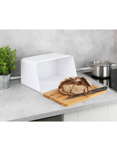 CAJA PAN C/TABLA KUBO BLANC 35X27X21