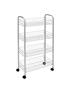 CARRO MULTIUSO INOX ASCONA 4 C 41X23X84CM