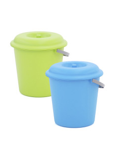 CUBO BASURA C/TAPA SURTIDO 16 L
