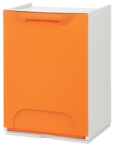 CUBO BASURA SELECTIVO NARANJA 34X29X47CM