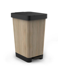 CUBO PEDAL SMART DECO WOOD 25 L