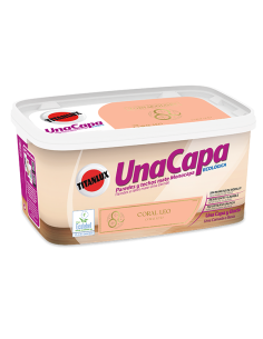 PINTURA PLAST 1 CAPA CORAL LEO 4 L