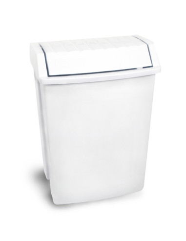 PAPELERA BASCULANTE BLANCA 49 L