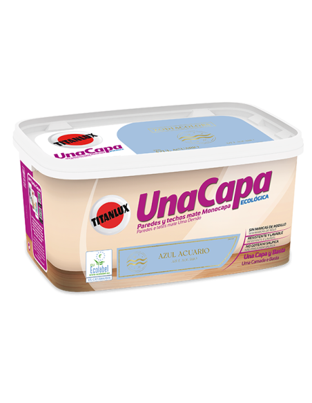 PINTURA PLAST 1 CAPA AZUL ACUAR 4 L