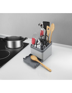 PORTAUTENSILIOS COCINA ABS UTIL-TEX 15X15X11CM
