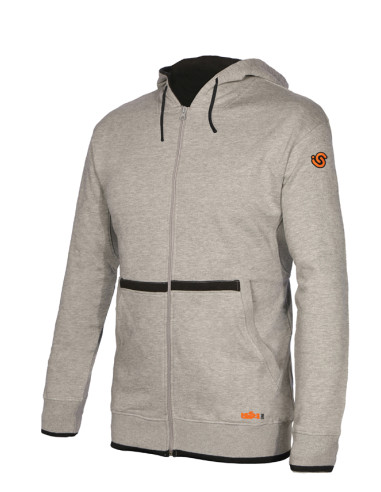 SUDADERA GRIS CAPUCHA M