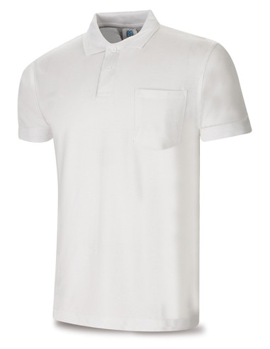 POLO C/BOLSILLO M/CORTA BLANCO XL