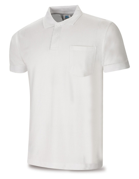 POLO C/BOLSILLO M/CORTA BLANCO XL