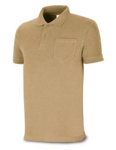 POLO C/BOLSILLO M/CORTA BEIGE M