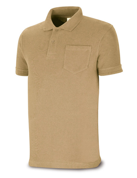 POLO C/BOLSILLO M/CORTA BEIGE L