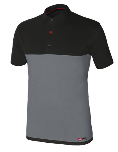 POLO M/CORTA STRETCH GRIS S