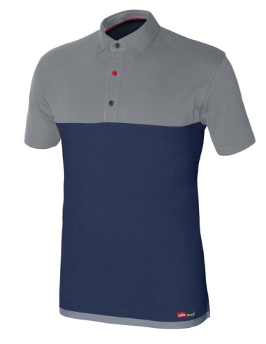 POLO M/CORTA STRETCH AZUL S