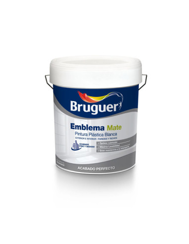 PINTURA PLASTICA MATE 15 L EMBLEMA BRUGUER