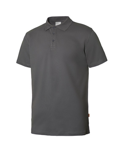 POLO M/CORTA STRETCH GRIS M