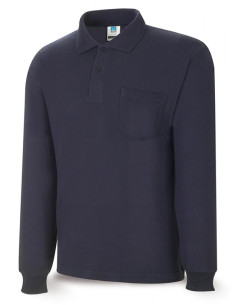 POLO M/LARGA ALGODON AZ MARINO XL