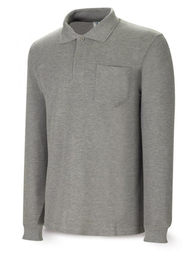 POLO M/LARGA ALGODON GRIS M