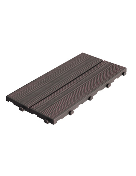 LOSETA PLAST EFECTO MADER CAFE PACK 14 UDS 39X18X1.7