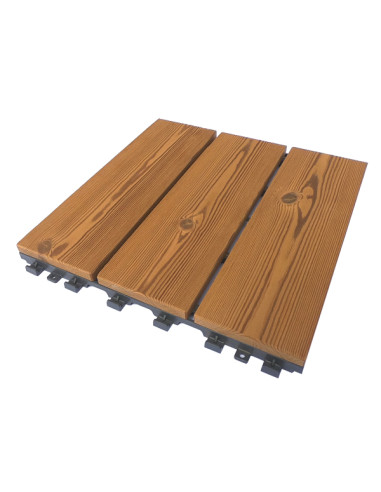 LOSETA MADERA TERMOTRATADA PACK 6 UDS 30X30X2.5