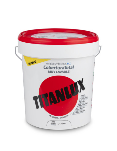 PINTURA PLASTICA COBERTURA TOTAL 15 L TITAN