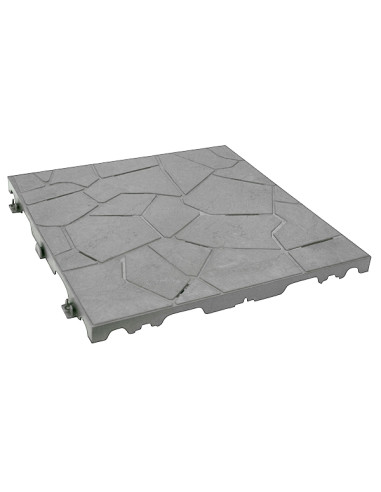 LOSETA IMIT PIEDRA GRIS PACK 7 38X38X2.5