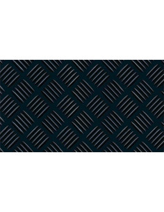 PAVIMENTO CHECKER CAUCHO NEGRO 3MM 1X10 M
