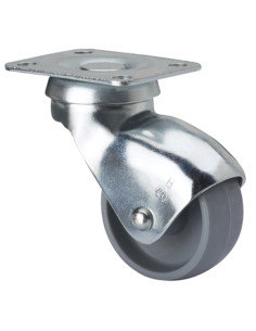 RUEDA PLASTICO GRIS (A) 25 MM