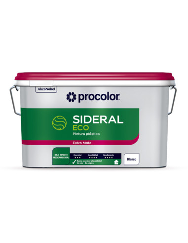 PINTURA PLASTICA MATE SIDERAL ECO 4 L