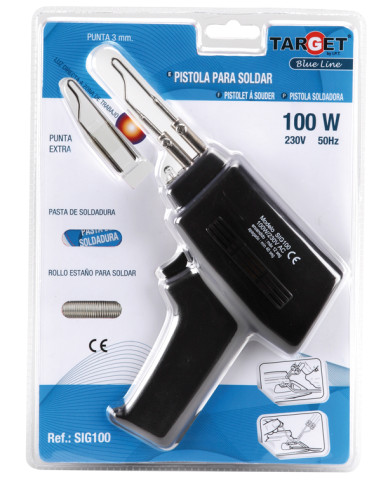 SOLDADOR PISTOLA PUNTA INTERC 100 W