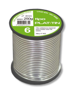 ESTAÑO SOLDAR FONTANERIA SN-CU 6% 2MM