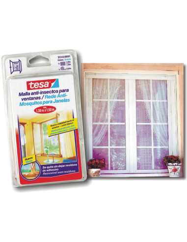 MOSQUITERA VENTANAS NEGRA 1,3X1,5 M