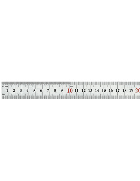 REGLA SEMI RIGIDA ACERO INOX 300X25X0,7