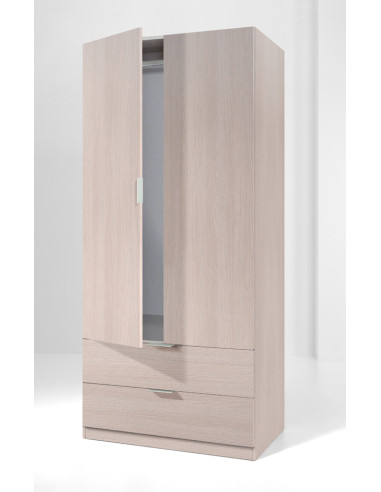 ARMARIO 2PUERTAS+2CAJON.ROBLE 180X81X52