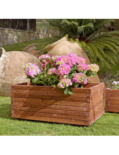 JARDINERA MADERA RECTANGULAR 80X40X32CM