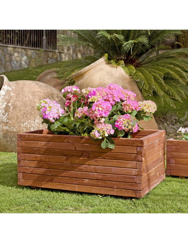 JARDINERA MADERA RECTANGULAR 80X40X35CM