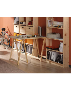 CABALLETE MADERA PINO STAND. 75X75 CM