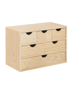 CAJONERA 3X2X1 PINO S/BARN 40X20X28CM