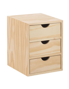 CAJONERA 3X1 PINO S/BARN 21X20X28CM