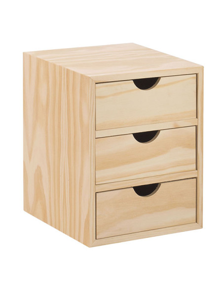 CAJONERA 3X1 PINO S/BARN 21X20X28CM