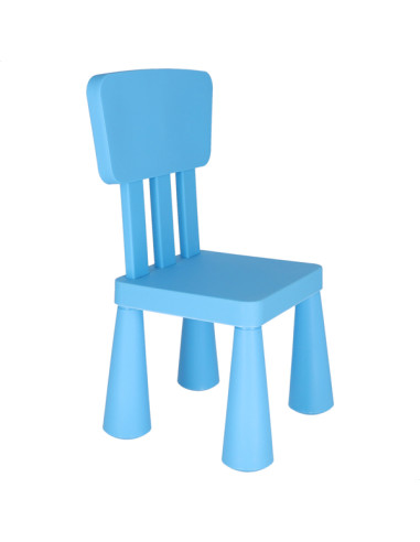 SILLA INFANTIL AZUL 38X35X67