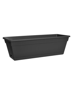 JARDINERA SUELO + BANDEJA ANTRACITA 50 CM