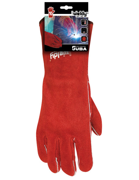 GUANTE SOLDADOR SERRAJE ROJO