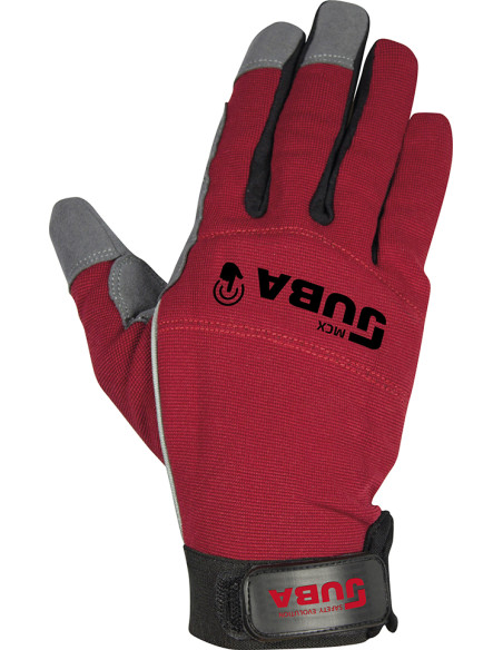 GUANTE PIEL ROJO RFZDO C RAPID T.10
