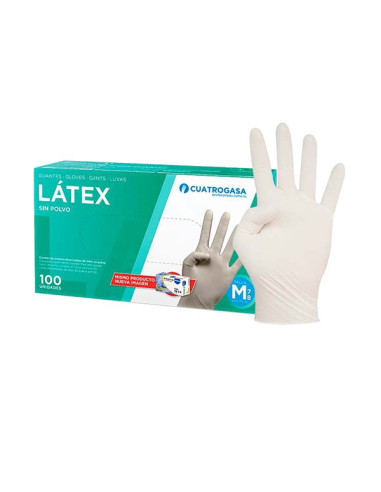 GUANTE LATEX DESECHABLE C/100 M