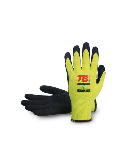 GUANTE POLIESTER LATEX AMARILLO 10