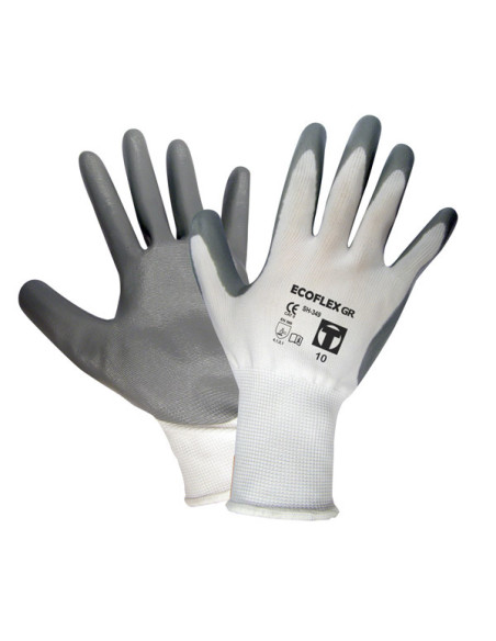 GUANTE NYLON NITRILO GRIS T.8