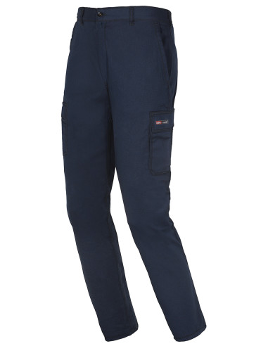 PANTALON ALGODON STRETCH AZUL XXL