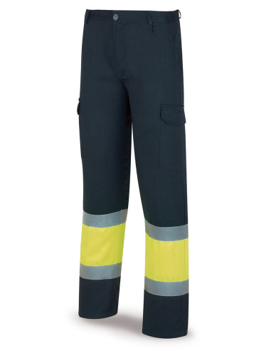 PANTALON A.VISIBILIDAD AMARILLO AZUL 38