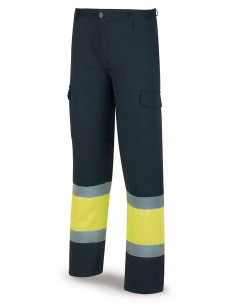 PANTALON A.VISIBILIDAD AMARILLO AZUL 48