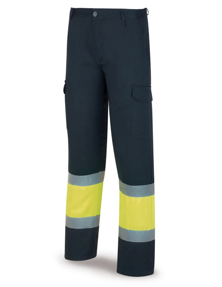 PANTALON A.VISIBILIDAD AMARILLO AZUL 56